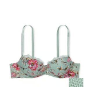 Victorias Secret Lightly Lined Floral Embroidery Demi Bra